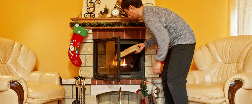 Rusted Metal Fireplace Restoration in Hilliard, Ohio
