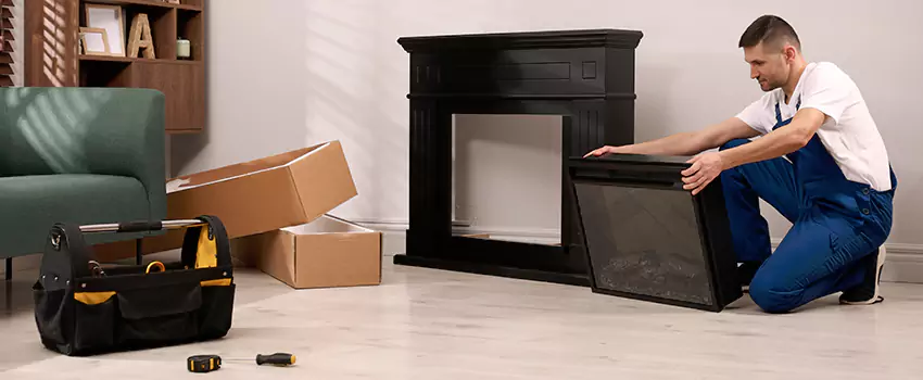 Old Rusted Metal Fireplace Repair And Replacement in Hilliard, OH