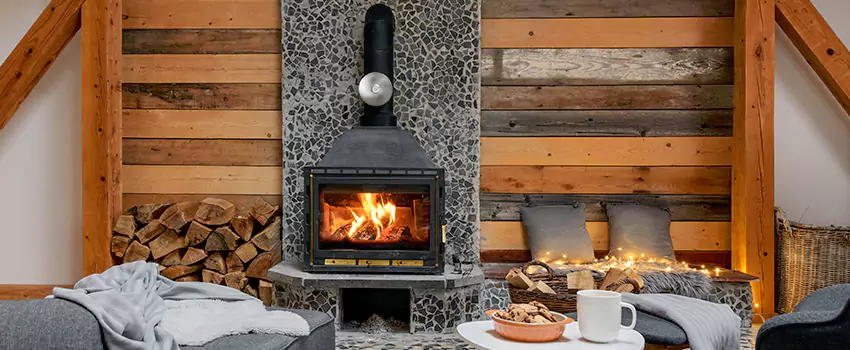 Thelin Hearth Products Direct Vent Gas Stove Fireplace Inspection in Hilliard, Ohio